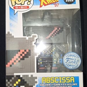 Funko 8-Bit Abscissa Pop! Figure — Gray with Pink, Blue & Yellow Accents